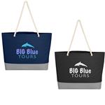JH3195 Boca Tote With Rope Handles And Custom Imprint